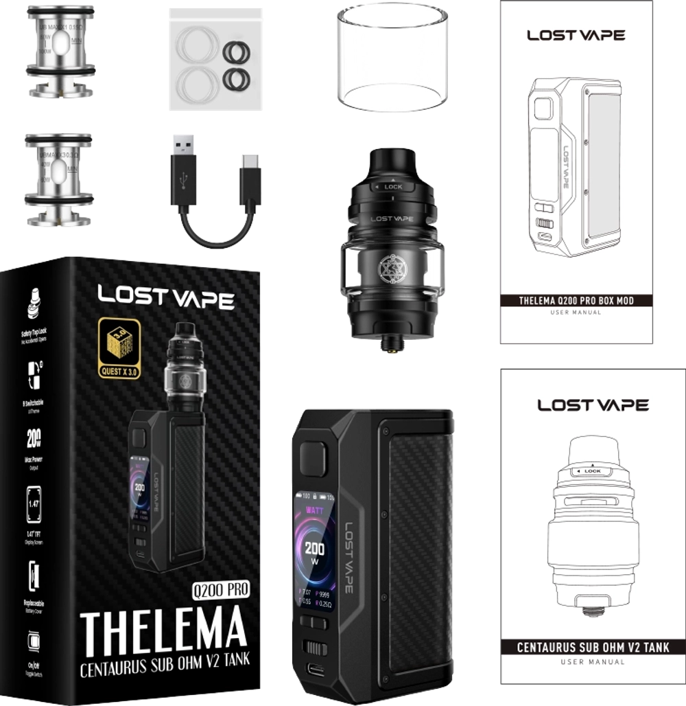Lost vape THELEMA Q200 PRO Kit