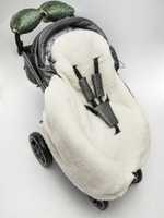Конверт зимний меховой AMAROBABY Snowy Baby Хаки, 85 см.