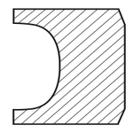 Фреза Белмаш галтельная 125х32х8,3 мм RF0021AVK