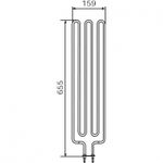 ТЭН HARVIA - тэн харвия 3000W ZSE-259 (ZSE259) 230V - нагревательный элемент для печи сауны