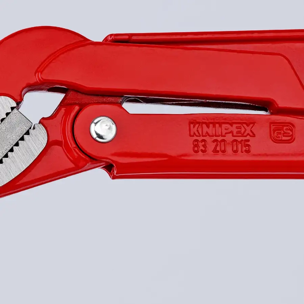 Клещи трубные угловые 45° с красным порошковым покрытием 320 мм Knipex 83 20 010