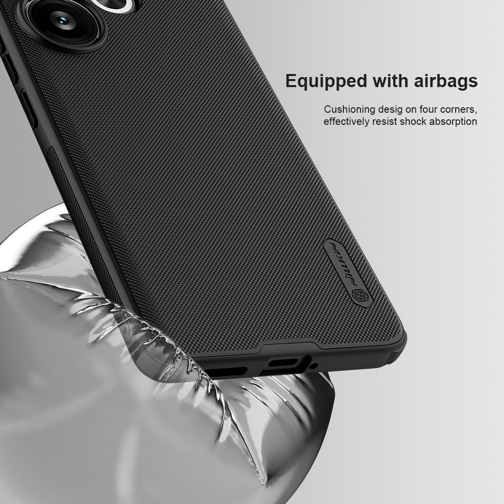 Усиленный двухкомпонентный чехол от Nillkin для Xiaomi Redmi Turbo 3 и Poco F6, серия Super Frosted Shield Pro
