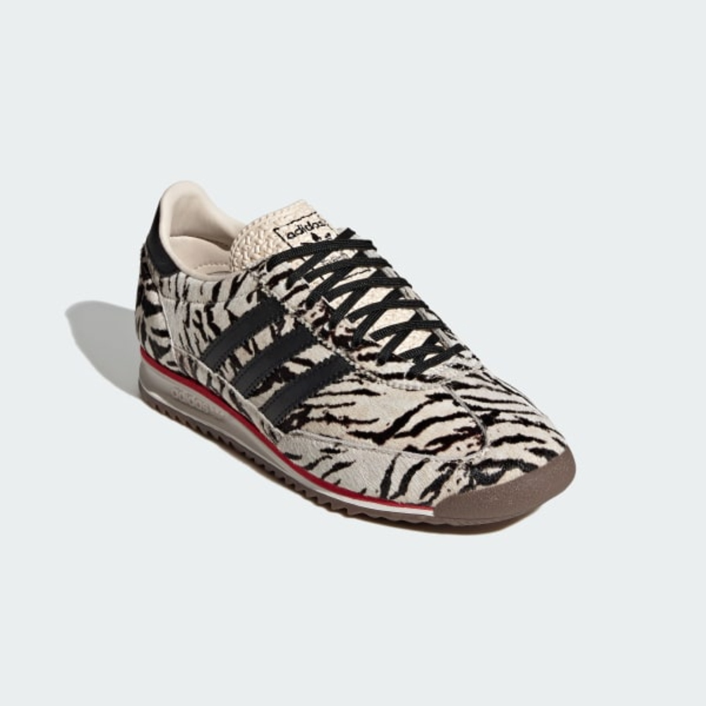 ADIDAS Кроссовки SL 72 OG с анималистическим принтом, белый/черный
