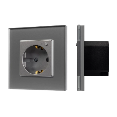 Розетка электрическая с Zigbee управлением SCT-OMALI-EUZB1-PL-GR (240V, 16A, Zigbee) (Arlight, -)