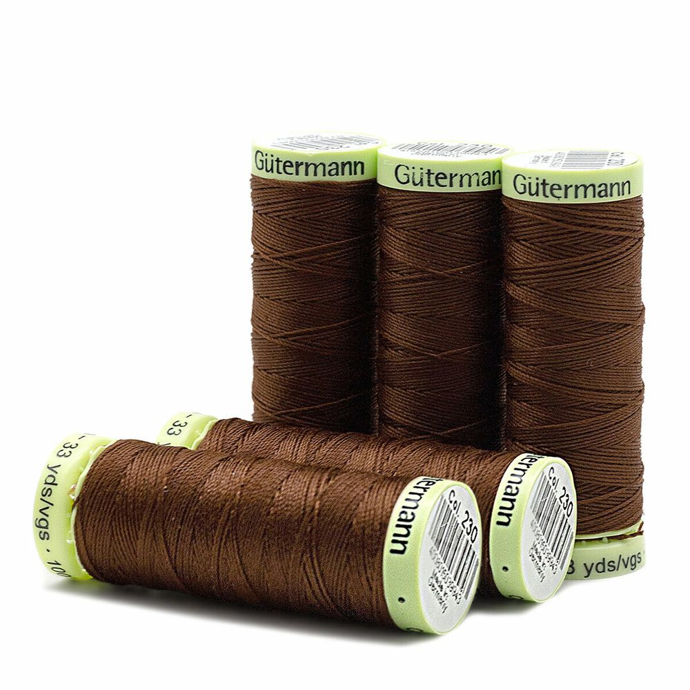 Нитки отделочные Gutermann Top Stitch 30 (30 метров), 5 кат. | 230 трюфельный