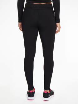 Leginsy Tommy Hilfiger RW Branded Rib Legging - черный
