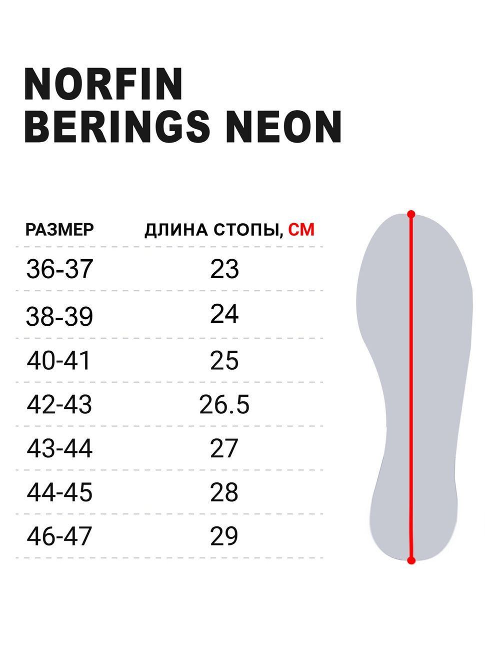 Сапоги зимние Norfin BERINGS NEON с манж. -45С EVA р.36-37