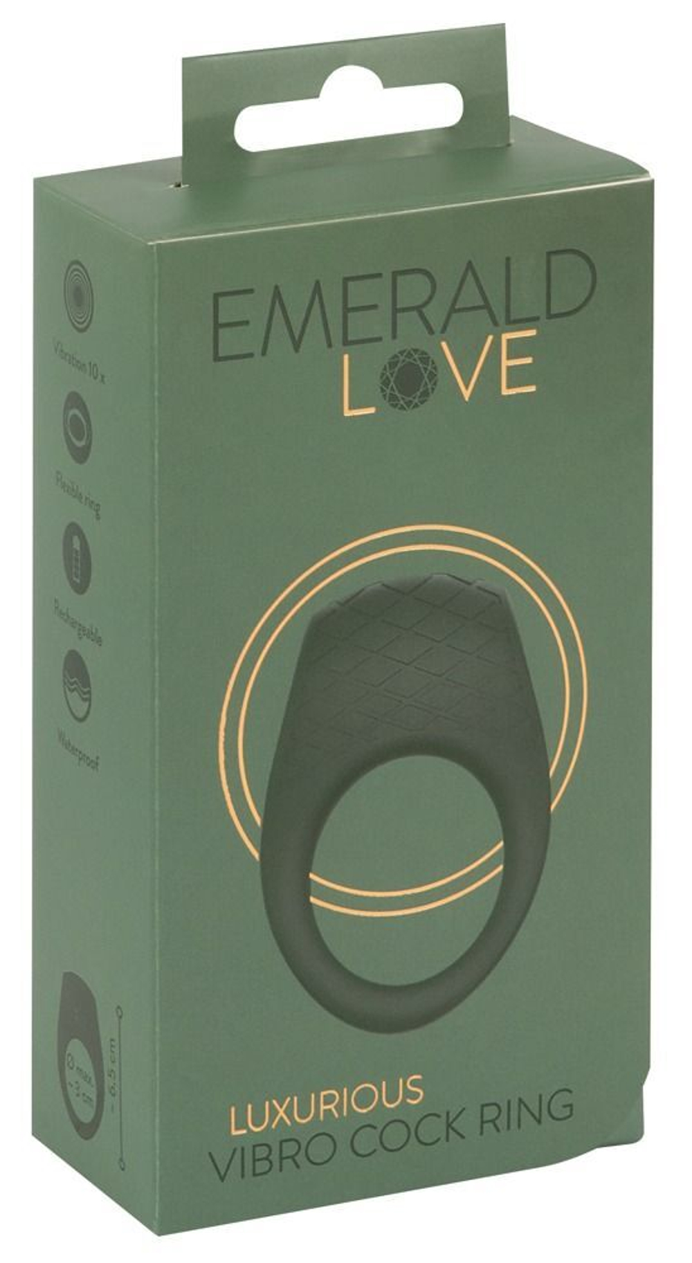 Зеленое эрекционное виброкольцо Luxurious Vibro Cock Ring (Цвет: зеленый)