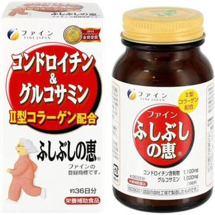 FINE JAPAN Chondroitin & Glucosamine | Глюкозамин + хондроитин | поддержка суставов | 545 табл.
