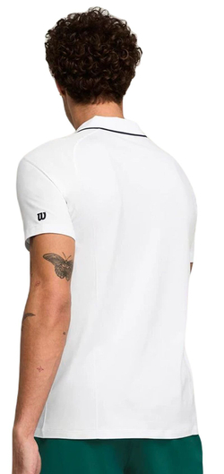 Мужское теннисное поло Wilson Team Seamless Polo 2.0 - белый
