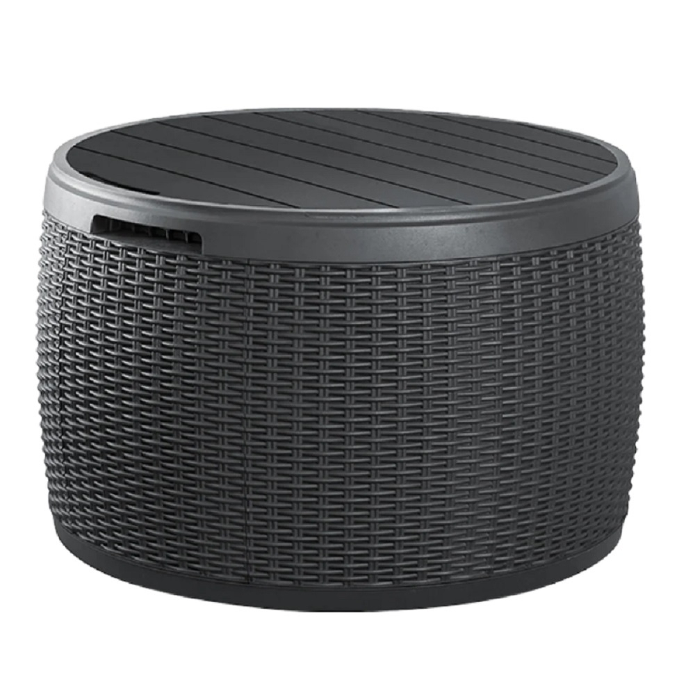 Столик - ящик под ротанг Keter Circa Rattan grey