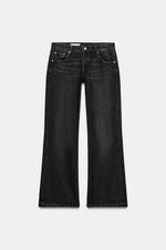 ДЖИНСЫ TRF WIDE-LEG FLARE С НИЗКОЙ ПОСАДКОЙ И РАЗРЕЗАМИ — ZARA