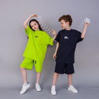 Футболка оверсайз "Вb team LIME" подростковая