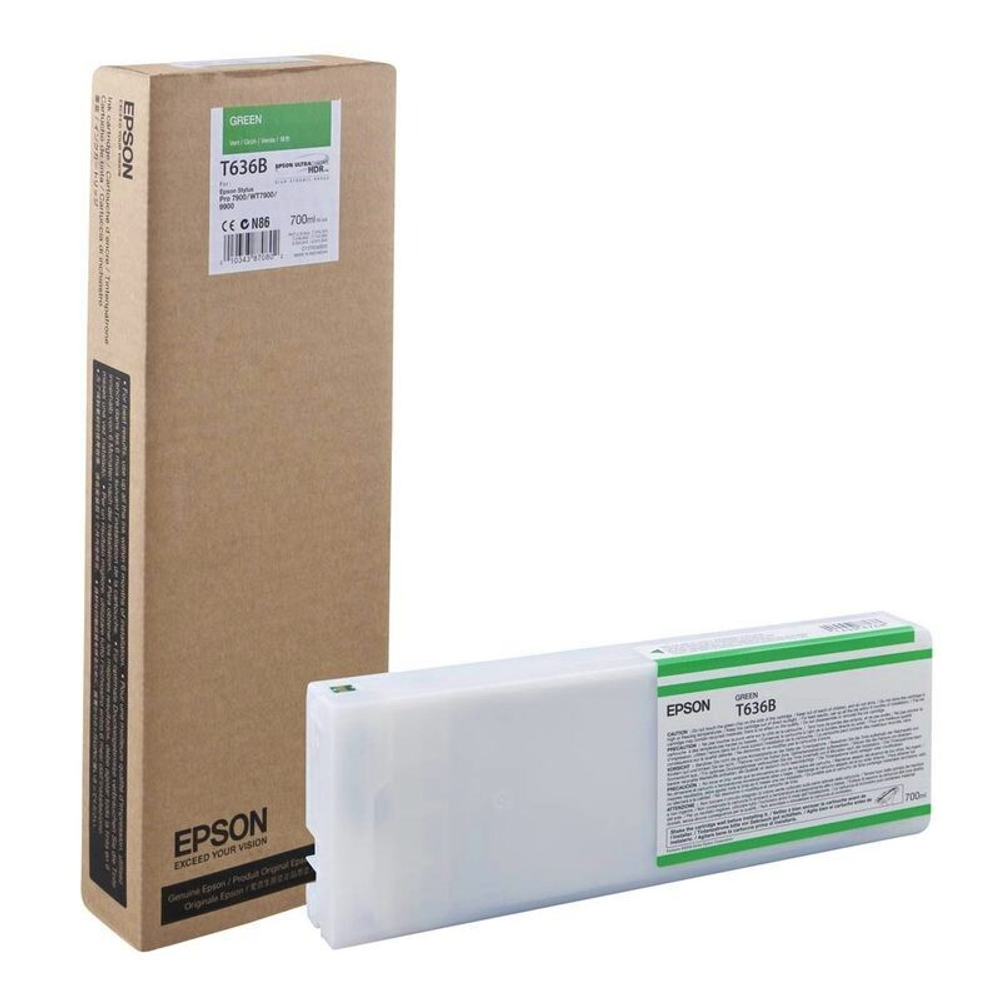 Картридж EPSON C13T636B00 (T636B) для Stylus Pro 7900/9900 зеленый 700мл.