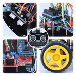 Комплект умного автомобиля Arduino на инфракрасных и ультразвуковом датчике