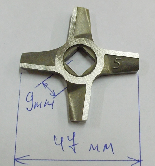 Нож для мясорубок Zelmer,  BOSCH двухсторонний (756991)