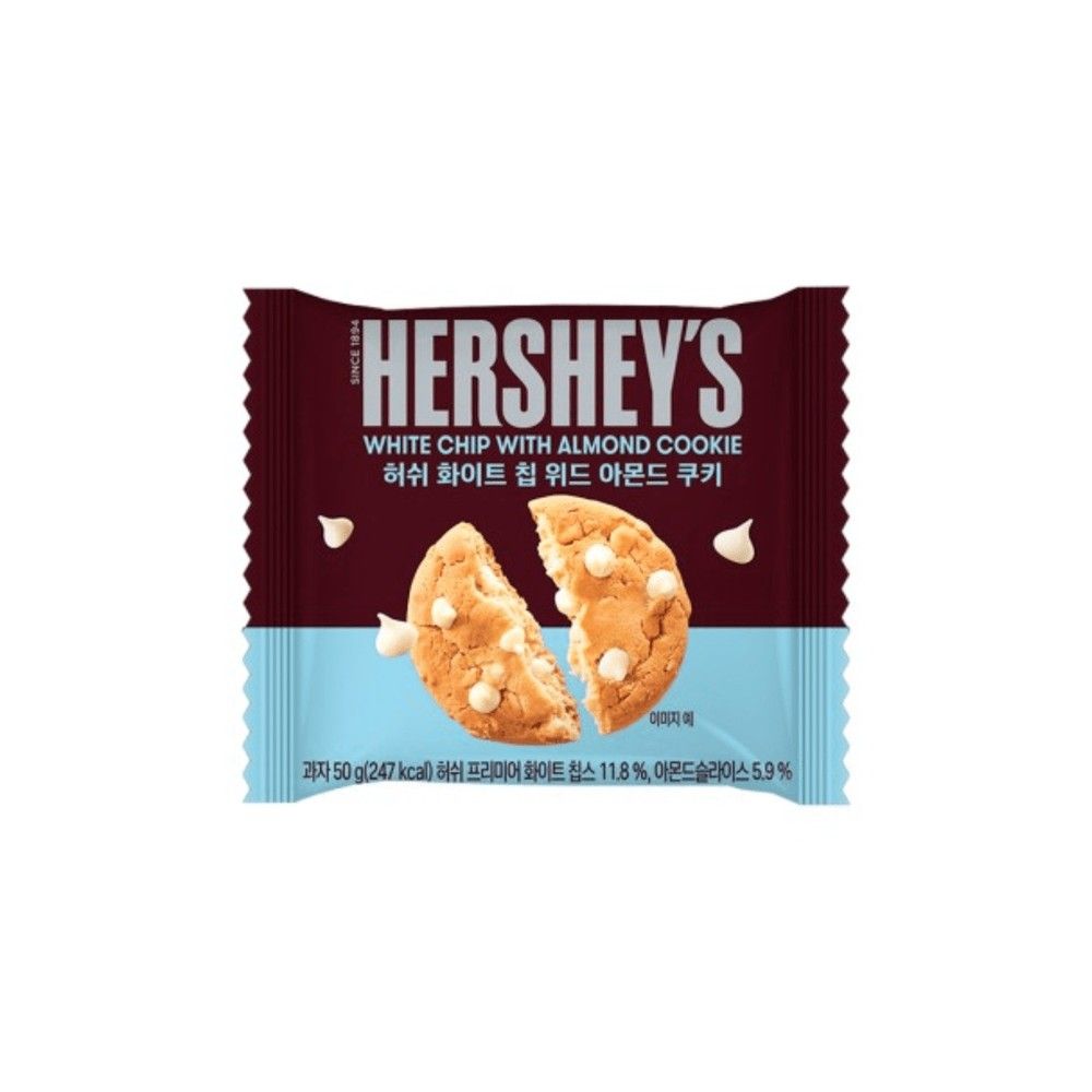 Печенье шоколадное Hersheys White Chip&Almond 50гр