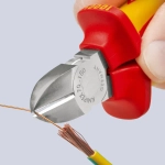 Кусачки боковые хромированные 180 мм Knipex 70 06 180