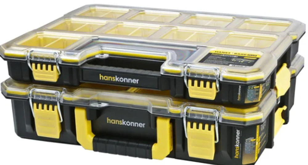 Комплект органайзеров Hanskonner 2шт DUALKIT система хранения HANSTORAGE PLUS, 440x354x170мм HSP2KIT