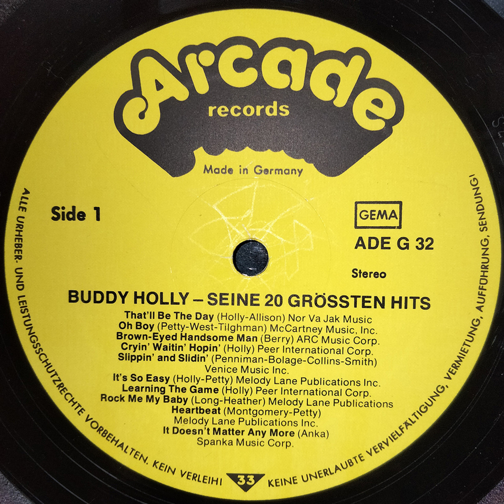 Buddy Holly / Seine 20 Grossten Hits (LP)
