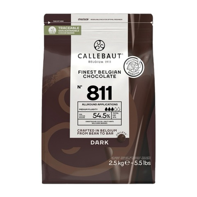 Шоколад темный 54.5% CALLEBAUT 2.5 кг