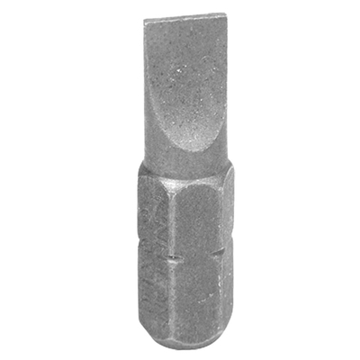 KING TONY (102506S1) Вставка (бита) торцевая 1/4", L = 25 мм, Slotted, SL6.0 х 1.0 мм