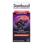 Sambucol, улучшенный сироп из чёрной бузины для поддержки иммунитета, с витамином C и цинком, 120 мл (4 жидк. унции)