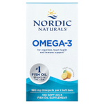 Nordic Naturals, омега-3, со вкусом лимона, 180 капсул (345 мг в 1 капсуле)