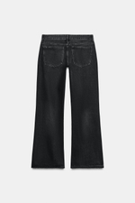 ДЖИНСЫ TRF WIDE-LEG FLARE С НИЗКОЙ ПОСАДКОЙ И РАЗРЕЗАМИ — ZARA