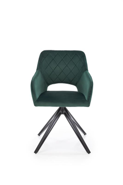 Стул HALMAR K535 зеленый/черный, поворотный