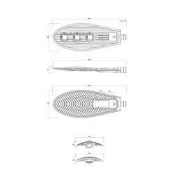 Светильник уличный светодиодный ЭРА SPP-5-150-5K-W 150Вт 5000К IP65 КСС Ш гарантия 5 лет | Уличные консольные светильники