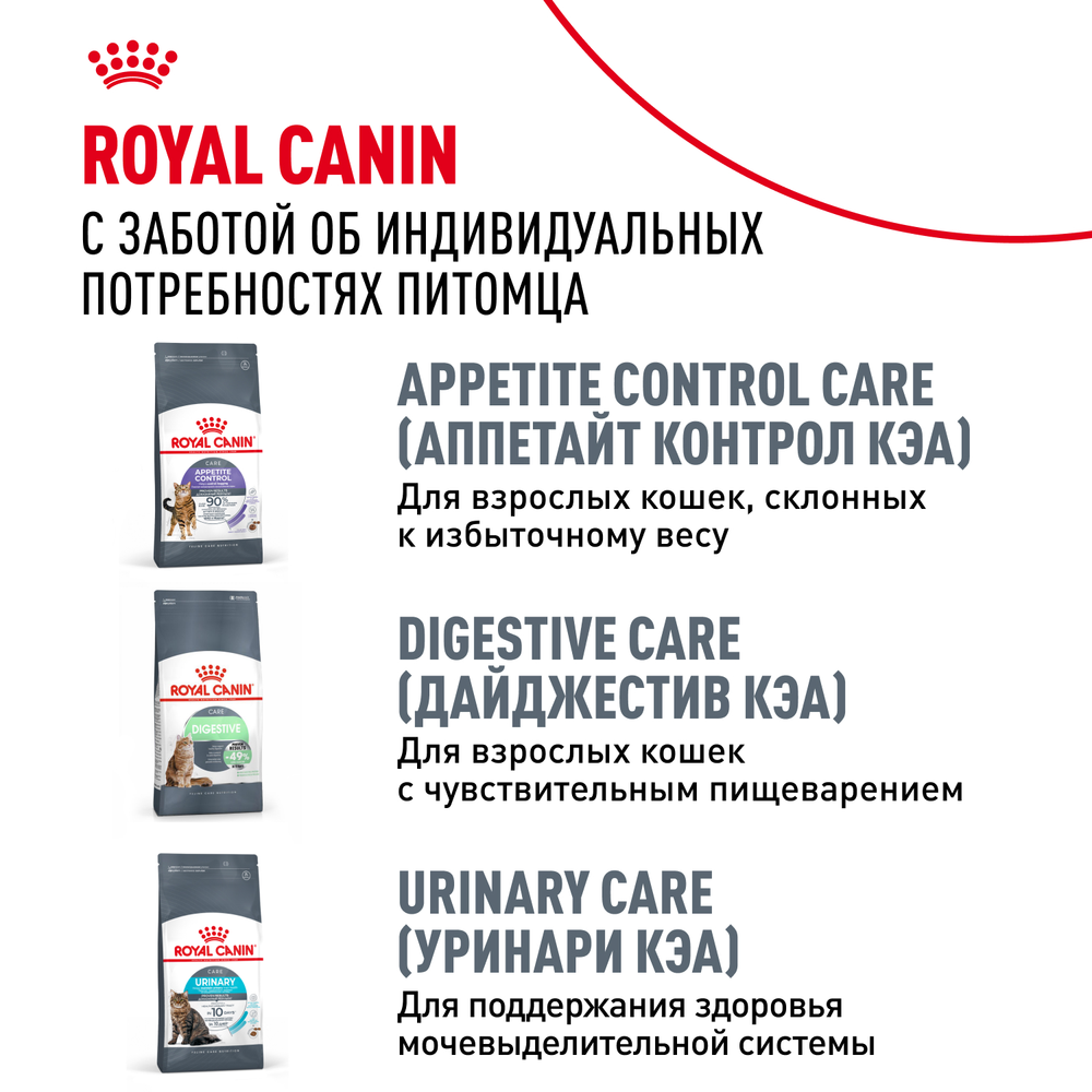 Royal Canin Dental Care Дентал Кэа Корм сухой для взрослых кошек поддержание здороья ротовой области 1,5кг