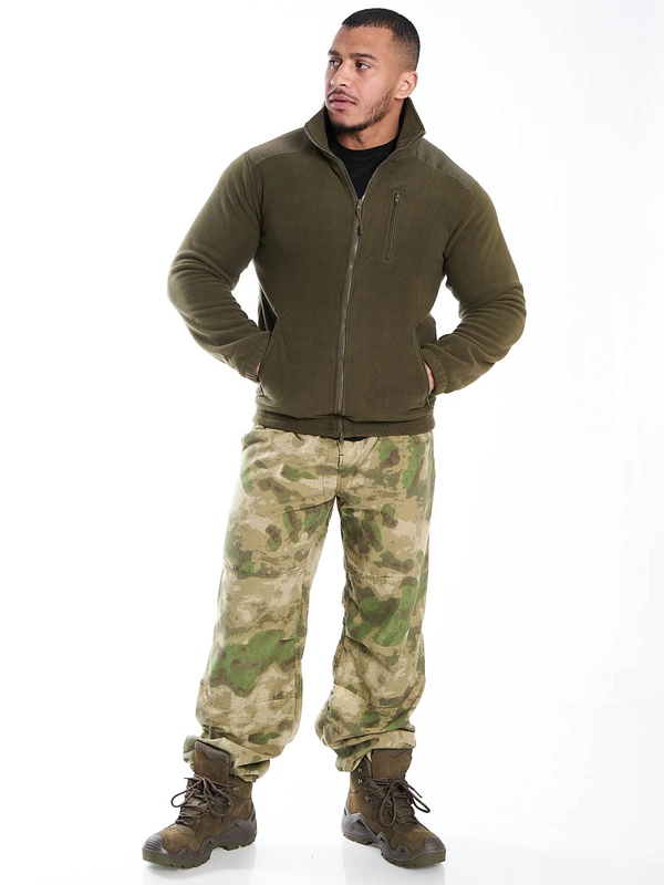 Толстовка флисовая SOFT MIMICRYA ОЛИВА