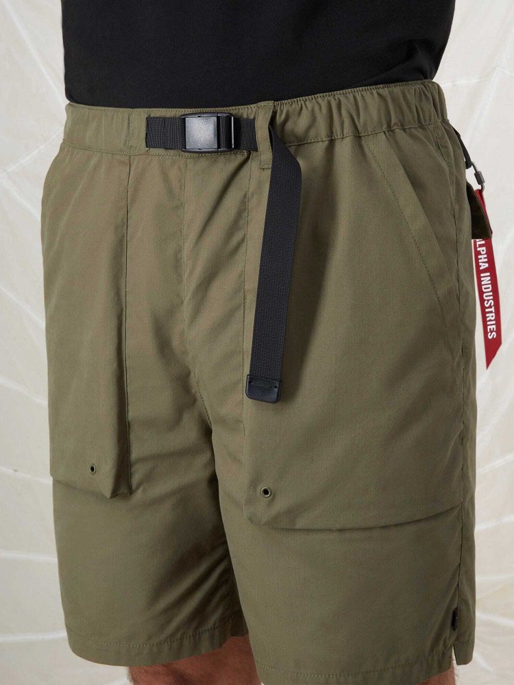 Шорты Alpha Industries Belted Pull On Short Green Шорты Alpha Industries Belted Pull On Short Green