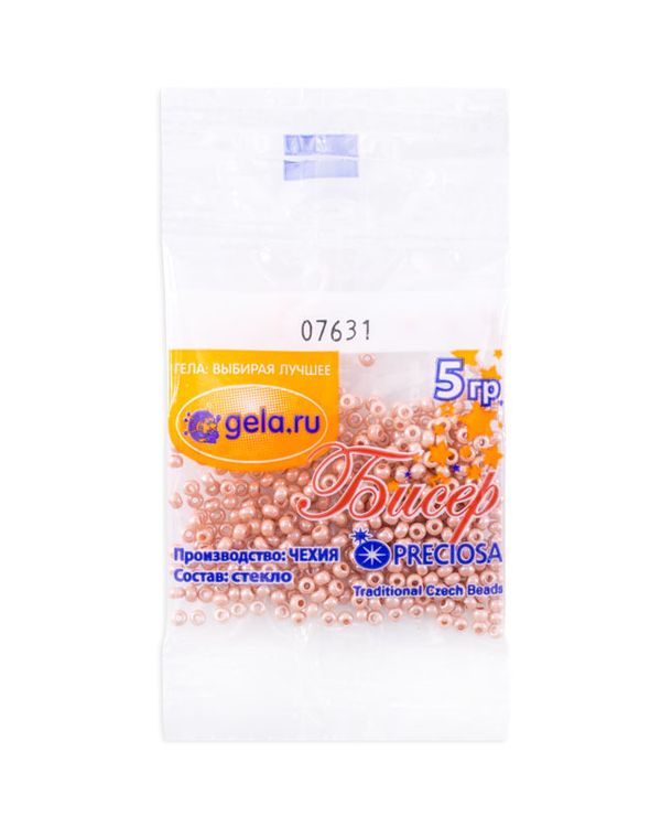 Бисер Preciosa 10/0, 50 г (10 шт по 5 г), цв.07631
