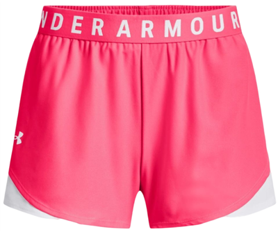 Женские Шорты теннисные Under Armour Women's UA Play Up Shorts 3.0 - pink shock/white