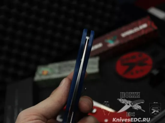 Складной нож Steelclaw Боец-3, синяя рукоять G10 - сталь D2