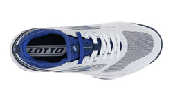 Теннисные кроссовки Lotto Mirage 200 Clay - all white/blue 295c/royal gem