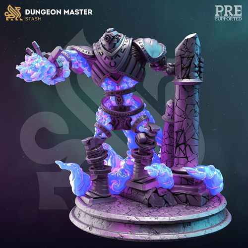 Голем монстр миниатюра для dnd, днд, pathfinder, фентези, Настольная игра, НРИ, Варгейм, РПГ