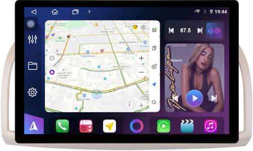 Магнитола для Nissan March K12 / Micra K12 / 2002-2010 - FarCar BX877 монитор 13" 2K QLED на Android 13, Быстрая, CarPlay, 4G SIM-слот