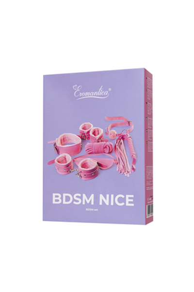 Набор для ролевых игр Eromantica BDSM Nice, розовый