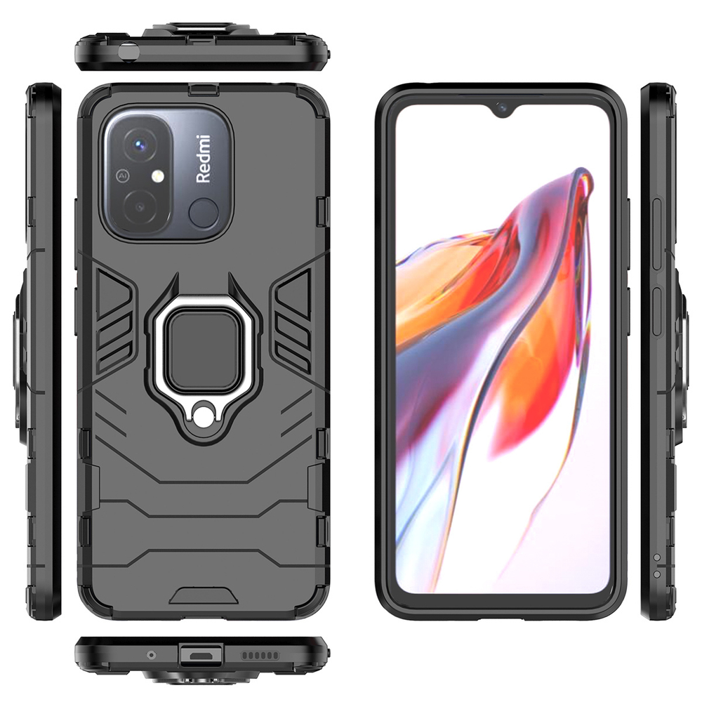 Противоударный чехол с кольцом Panther Case для Redmi 12C