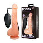Телесный вибратор-реалистик Bonny - 24 см. (Цвет: телесный)