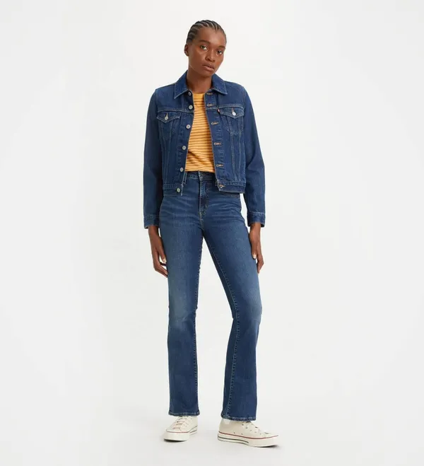 Джинсы женские LEVI'S 725 HIGH RISE BOOTCUT BLUE WAVE DARK