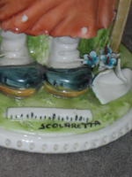 Статуэтка. Фарфор. Школьница. Capodimonte. Италия