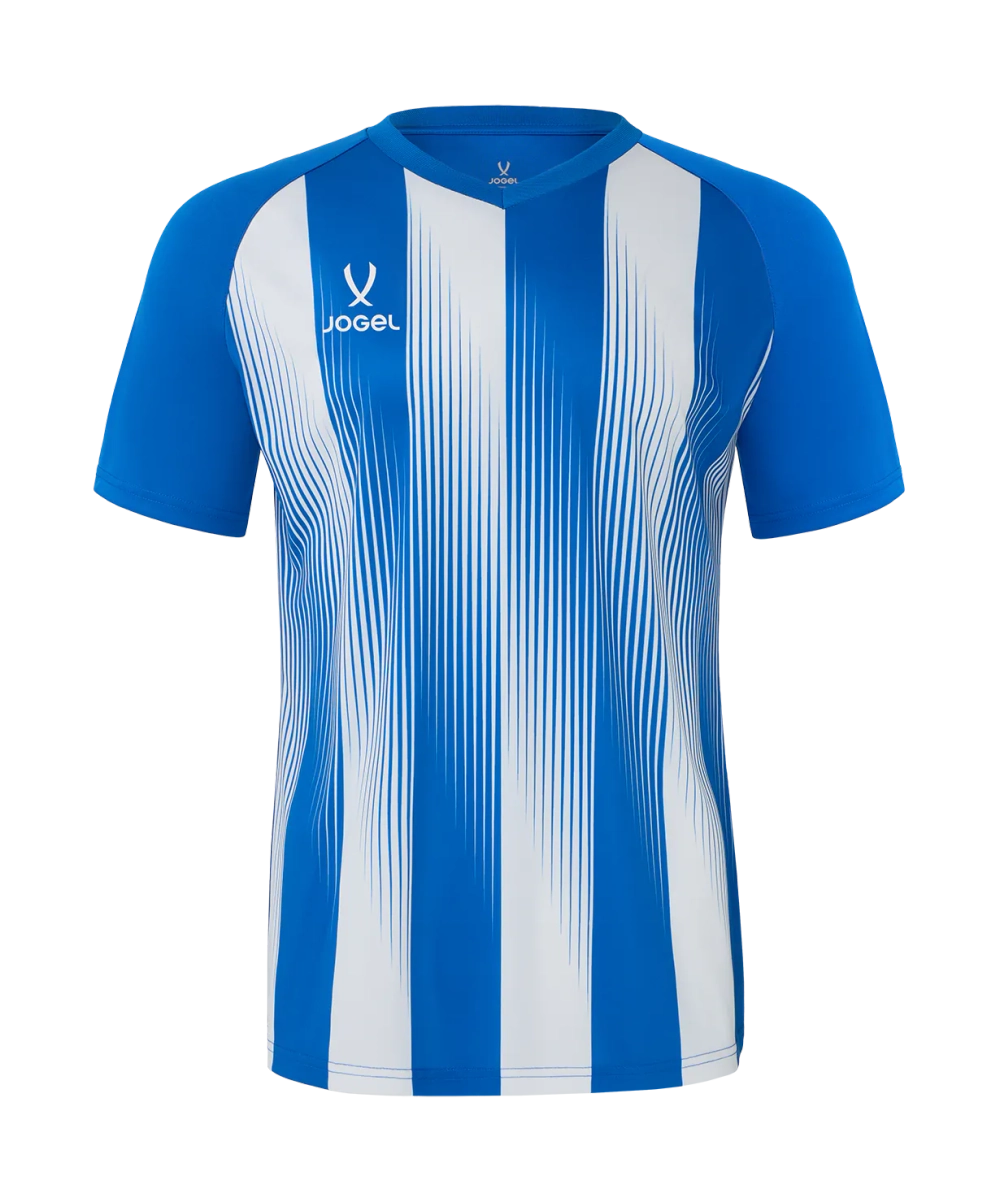 Футболка игровая Jogel Camp Striped Jersey-K, синий Z2/белый 00