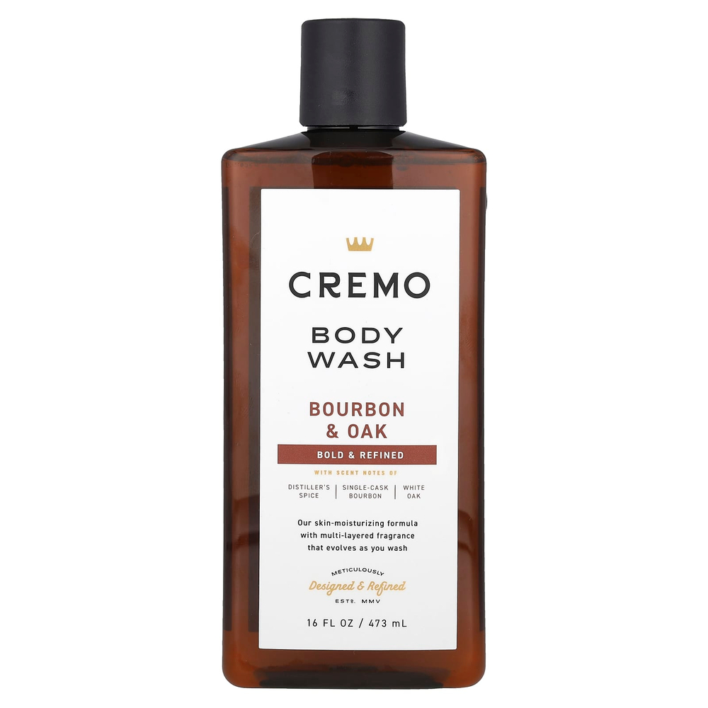 Cremo, All Season, гель для душа, № 8, бурбон и дуб, 473 мл (16 жидк. унц.)