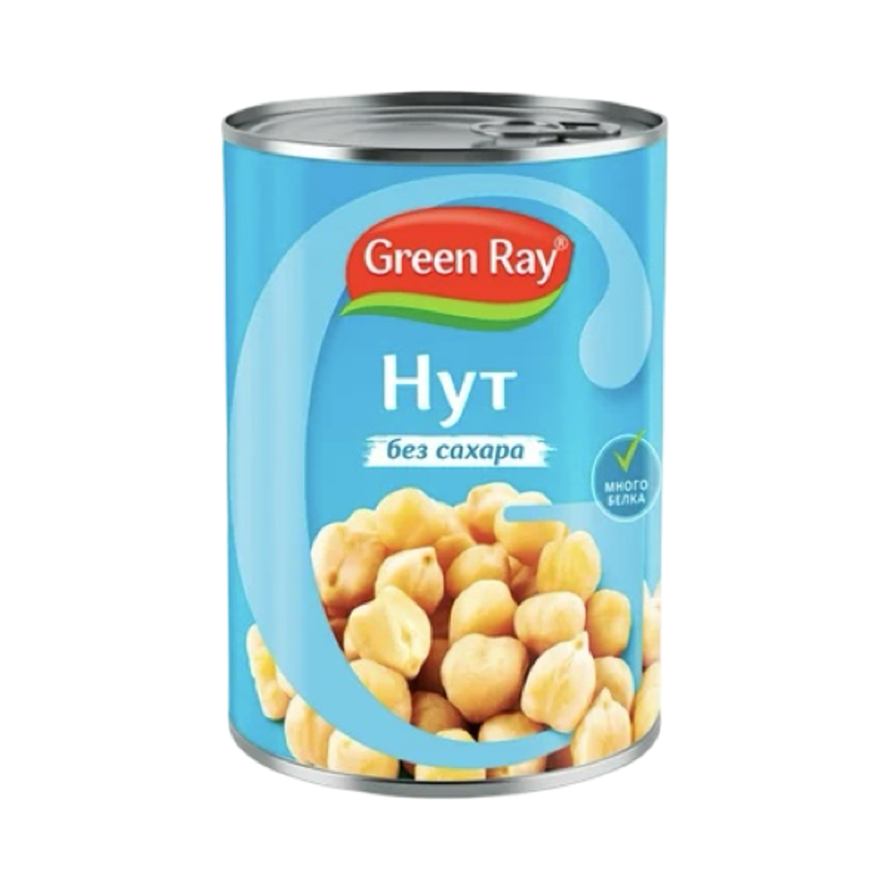 Нут GREEN RAY без сахара ж/б 220мл