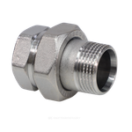 Соединитель латунь хром американка Ду 32 (1 1/4") прямой ВР/НР R18 Giacomini R18X006