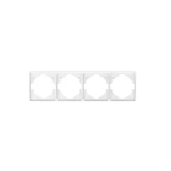 Рамка на 4 поста KRANZ Miele Round Перламутр KR-78-0754-1